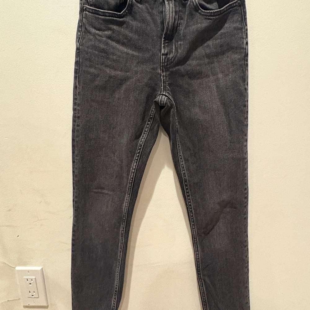 Dark Gray Denim Jeans